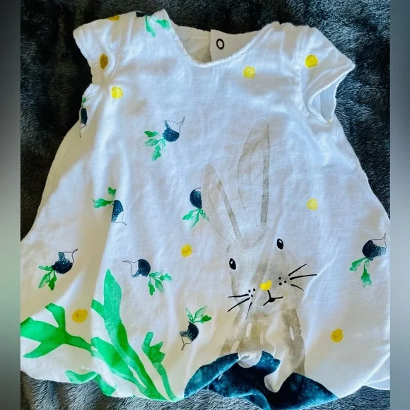 Catimini the most adorable bunny dress, Perfect Easter Dress size 6M - Picture 1 of 3